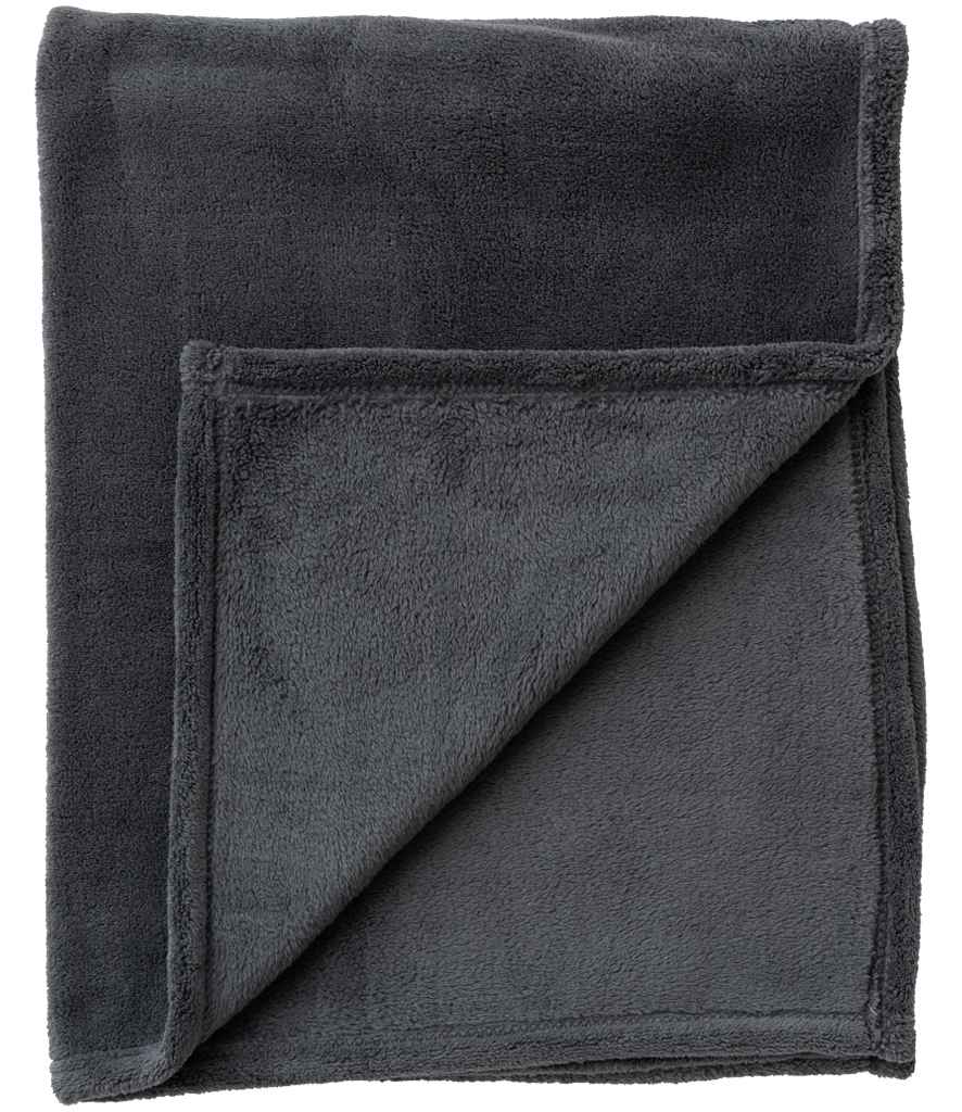 Brand Lab Pet Teddy Fleece Blanket - Charcoal