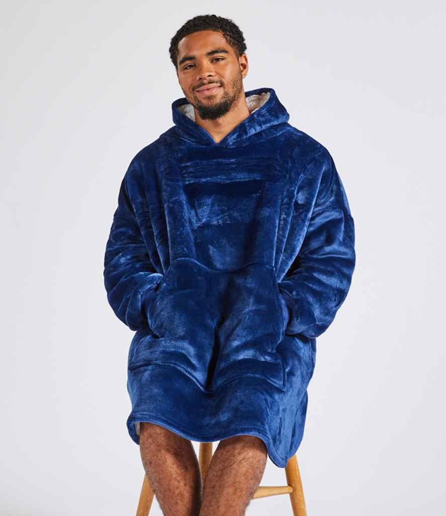 Brand Lab Oversized Hooded Blanket - Navy