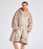 Brand Lab Oversized Hooded Blanket - Nude