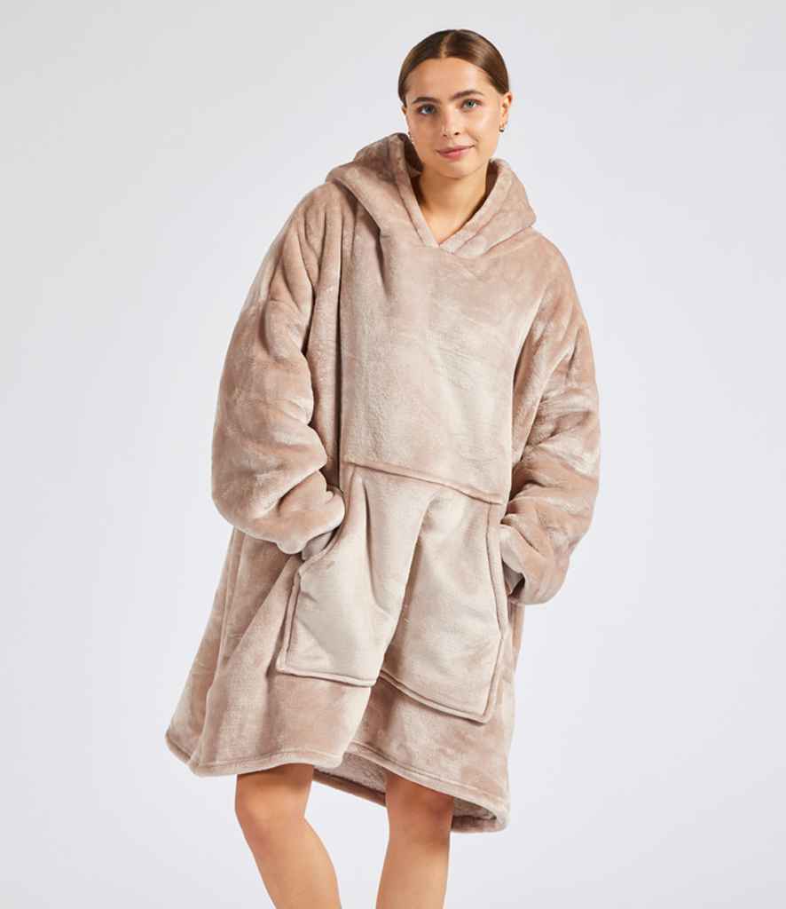 Brand Lab Oversized Hooded Blanket - Nude