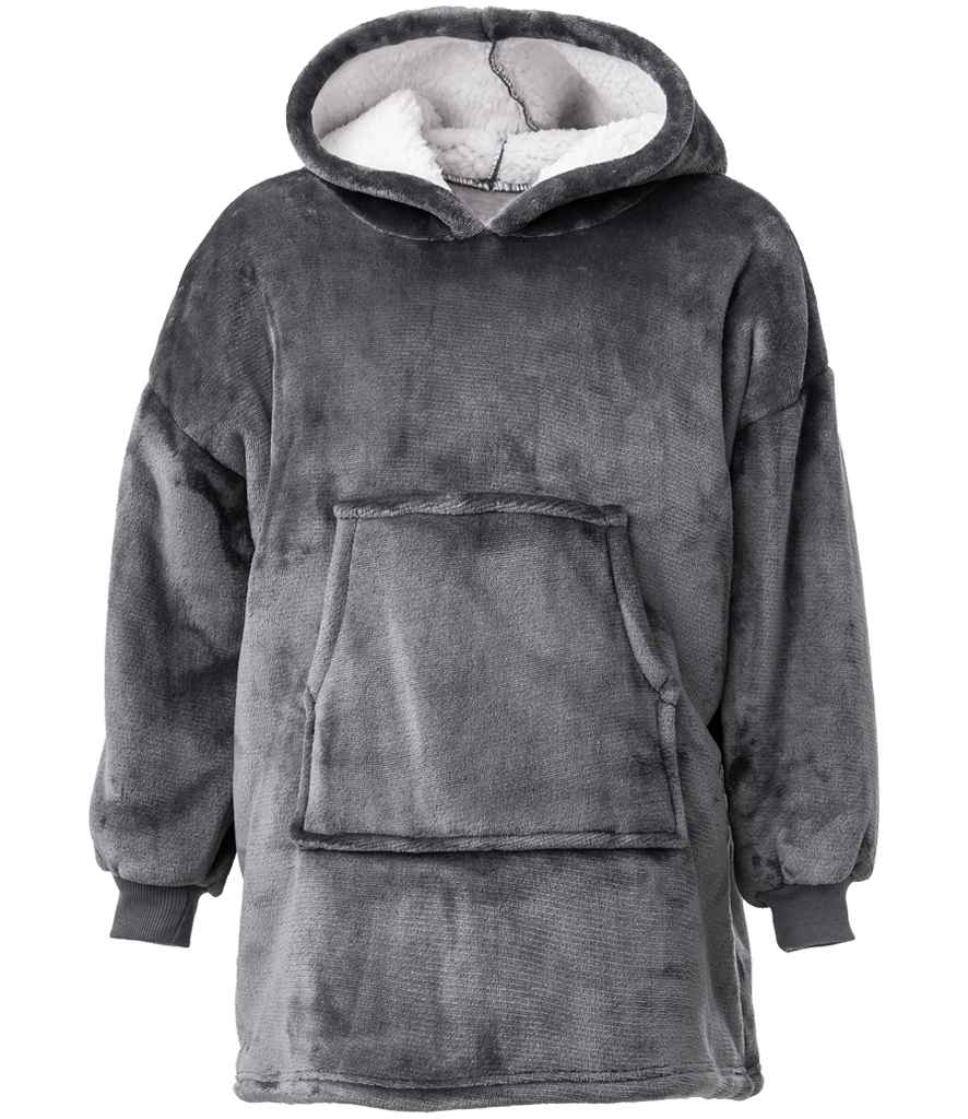 Brand Lab Kids Oversized Hooded Blanket - Charcoal