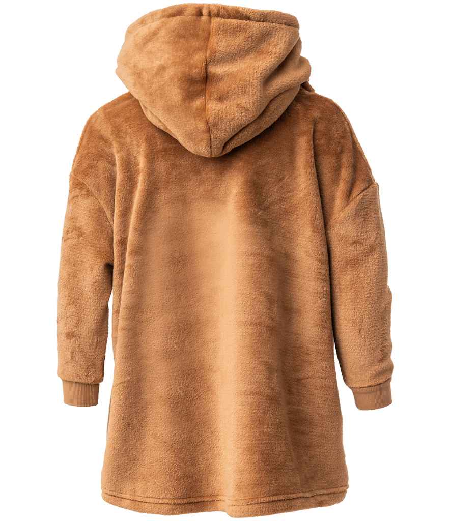 Brand Lab Kids Character Cushion Hooded Blanket - Brown Teddy