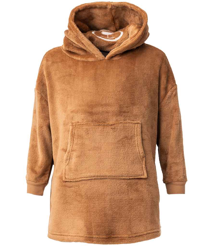 Brand Lab Kids Character Cushion Hooded Blanket - Brown Teddy