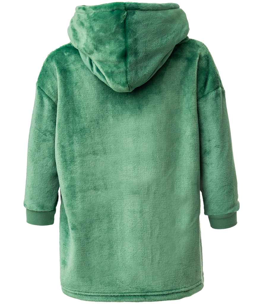 Brand Lab Kids Character Cushion Hooded Blanket - Green Dinosaur