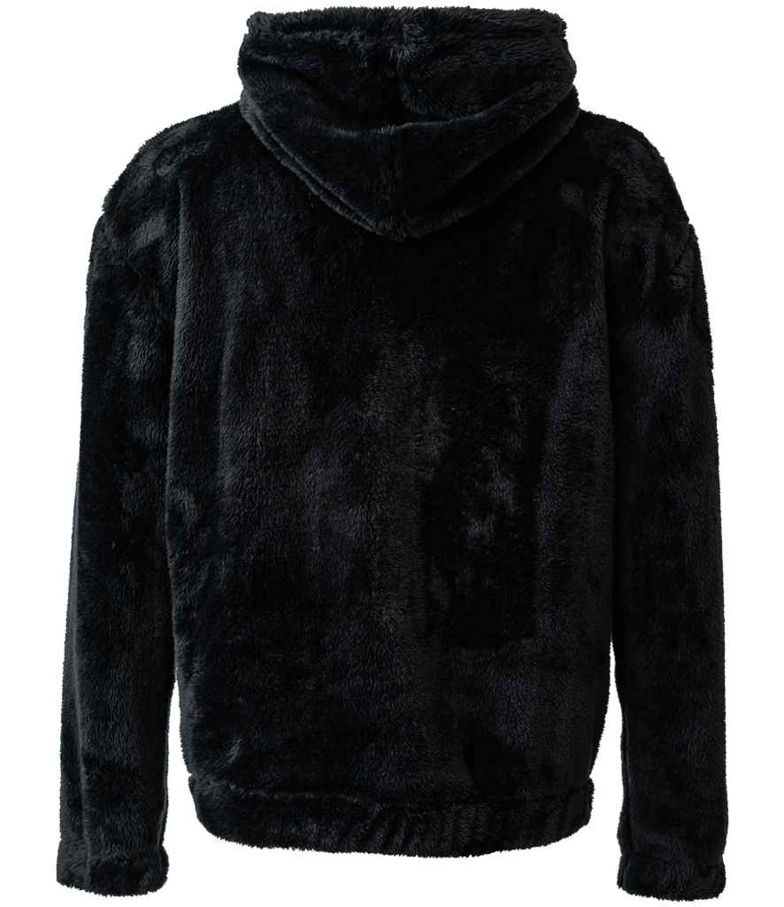 Brand Lab Unisex Fluffy Fleece Hoodie - Black