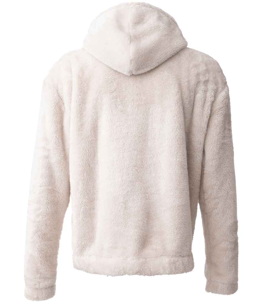 Brand Lab Unisex Fluffy Fleece Hoodie - Natural