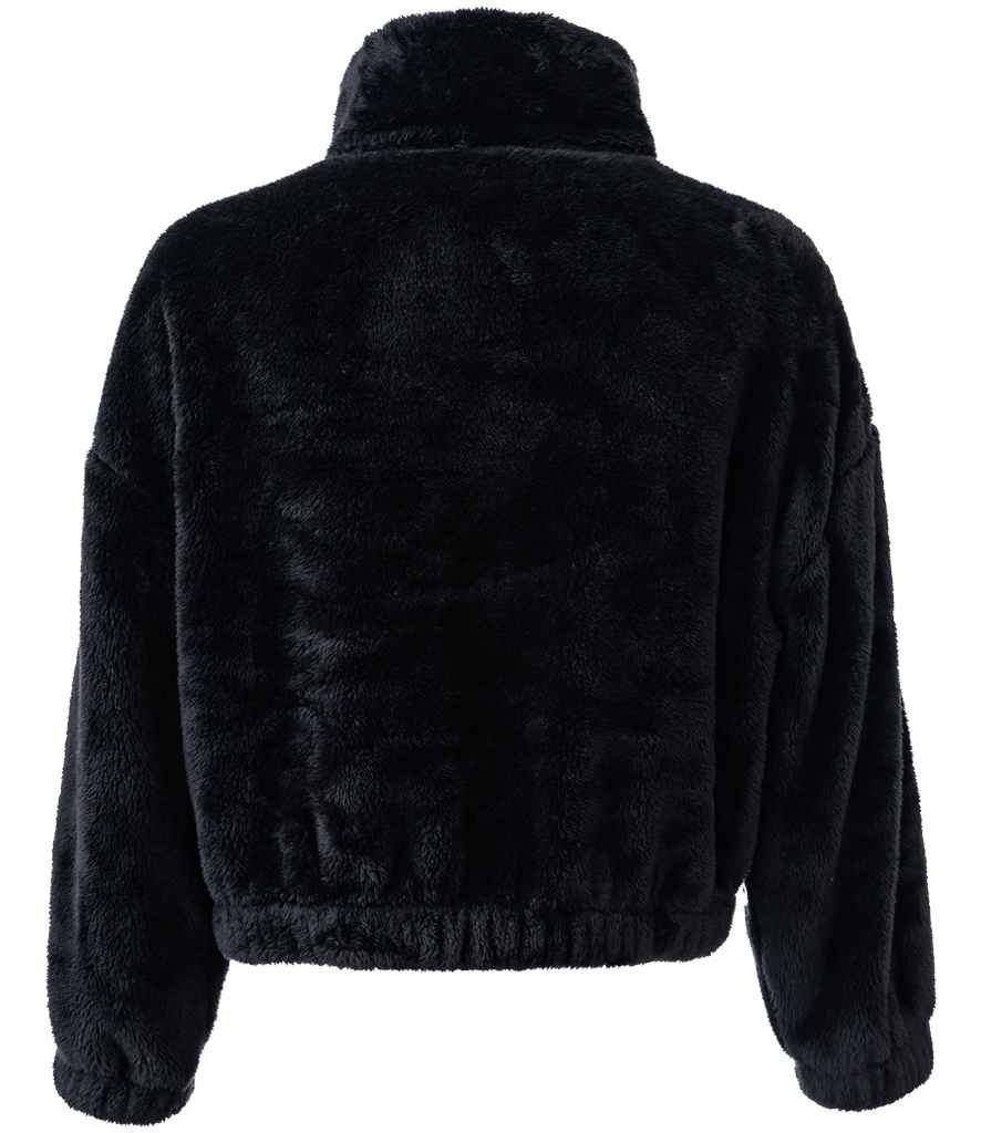 Brand Lab Ladies Fluffy 1/4 Zip Fleece - Black