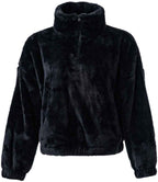 Brand Lab Ladies Fluffy 1/4 Zip Fleece - Black