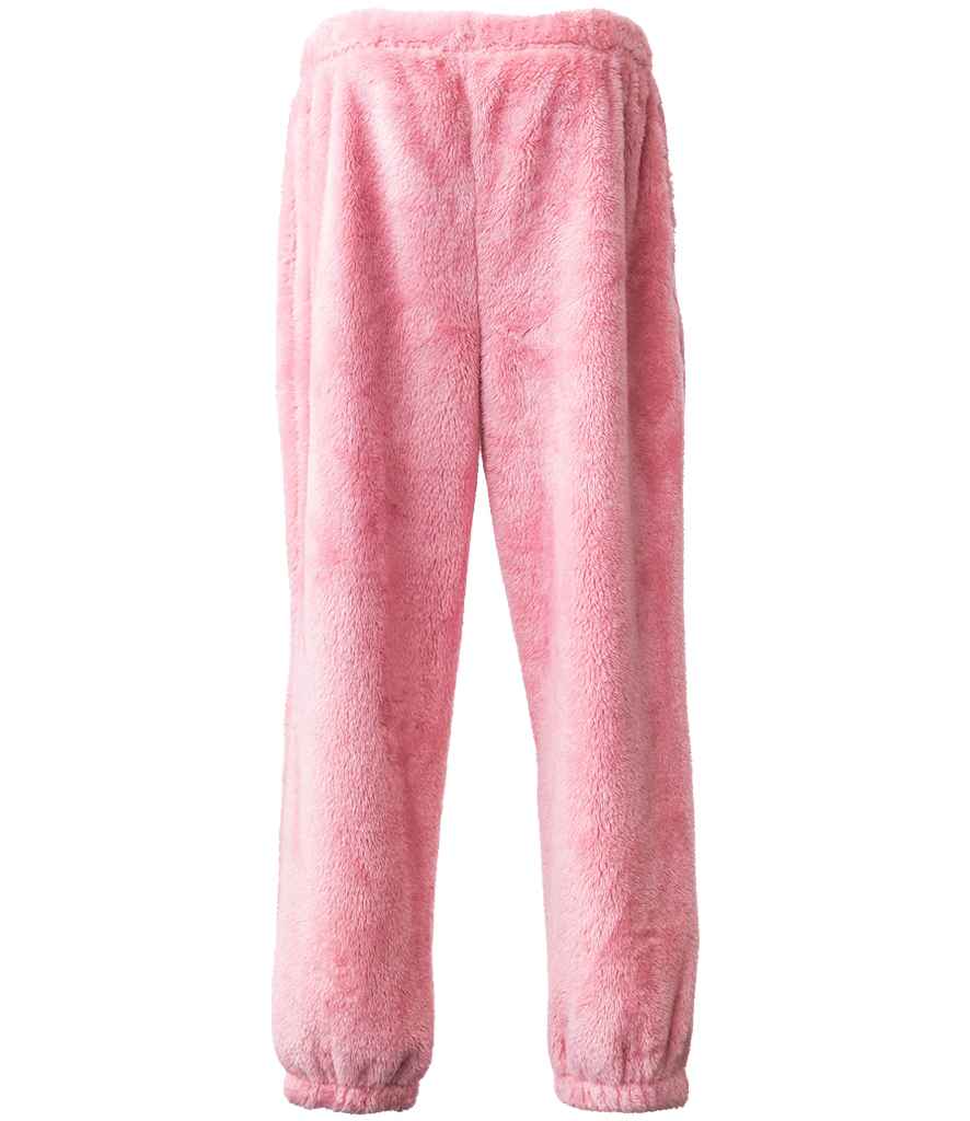 Brand Lab Unisex Fluffy Fleece Joggers - Blush Pink