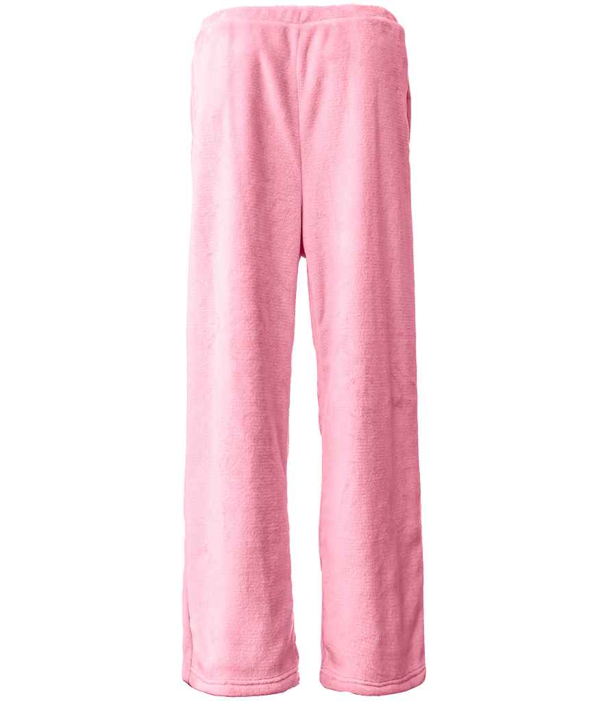 Brand Lab Ladies Plush Fleece Lounge Trousers - Blush Pink