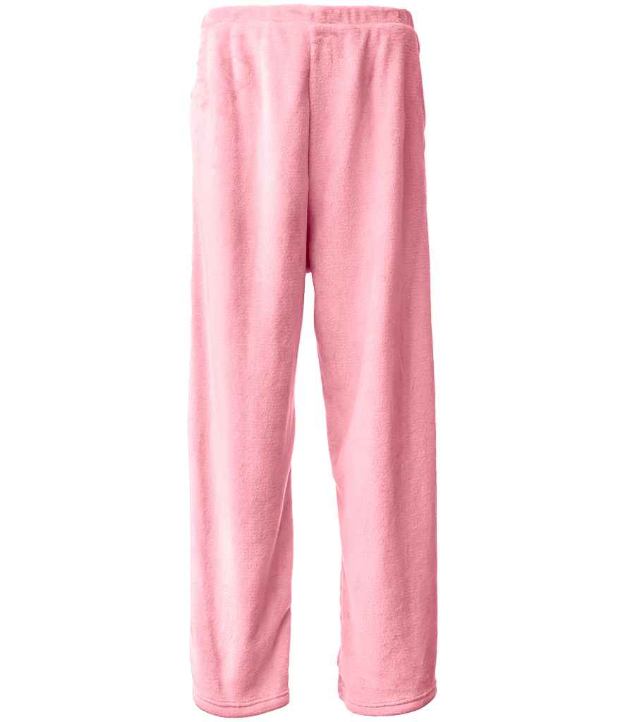 Brand Lab Ladies Plush Fleece Lounge Trousers - Blush Pink