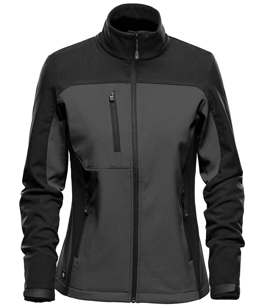 Stormtech Ladies Cascades Soft Shell Jacket - Dolphin/Black