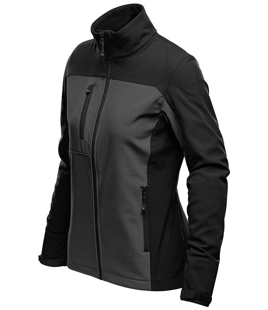 Stormtech Ladies Cascades Soft Shell Jacket - Dolphin/Black