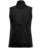 Stormtech Ladies Cascades Soft Shell Bodywarmer - Black/Black