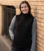 Stormtech Ladies Cascades Soft Shell Bodywarmer - Black/Black
