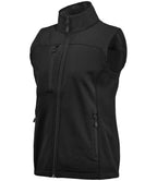 Stormtech Ladies Cascades Soft Shell Bodywarmer - Black/Black