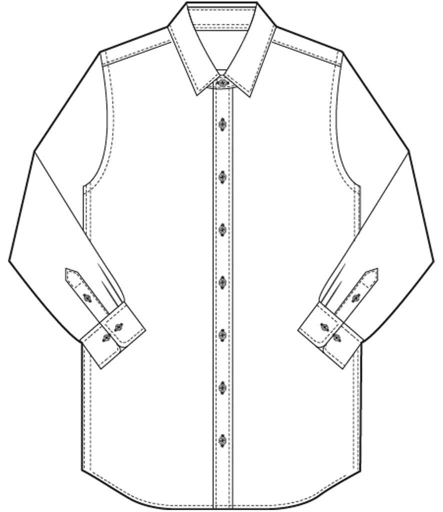 Brook Taverner Pisa Long Sleeve Slim Fit Shirt - White