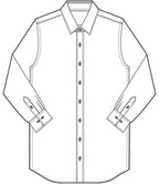 Brook Taverner Pisa Long Sleeve Slim Fit Shirt - White