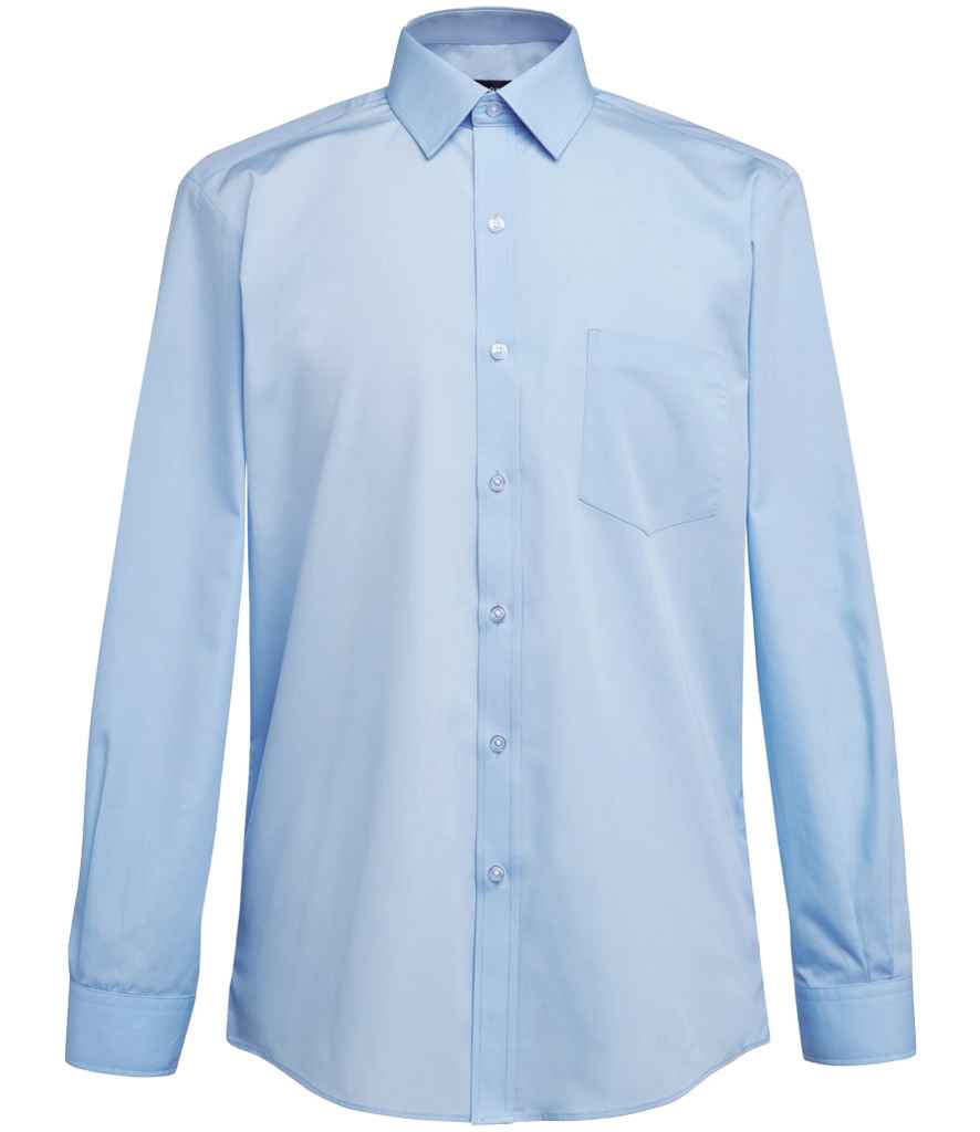 Brook Taverner Juno Long Sleeve Poplin Shirt - Sky Blue
