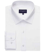 Brook Taverner Juno Long Sleeve Poplin Shirt - White