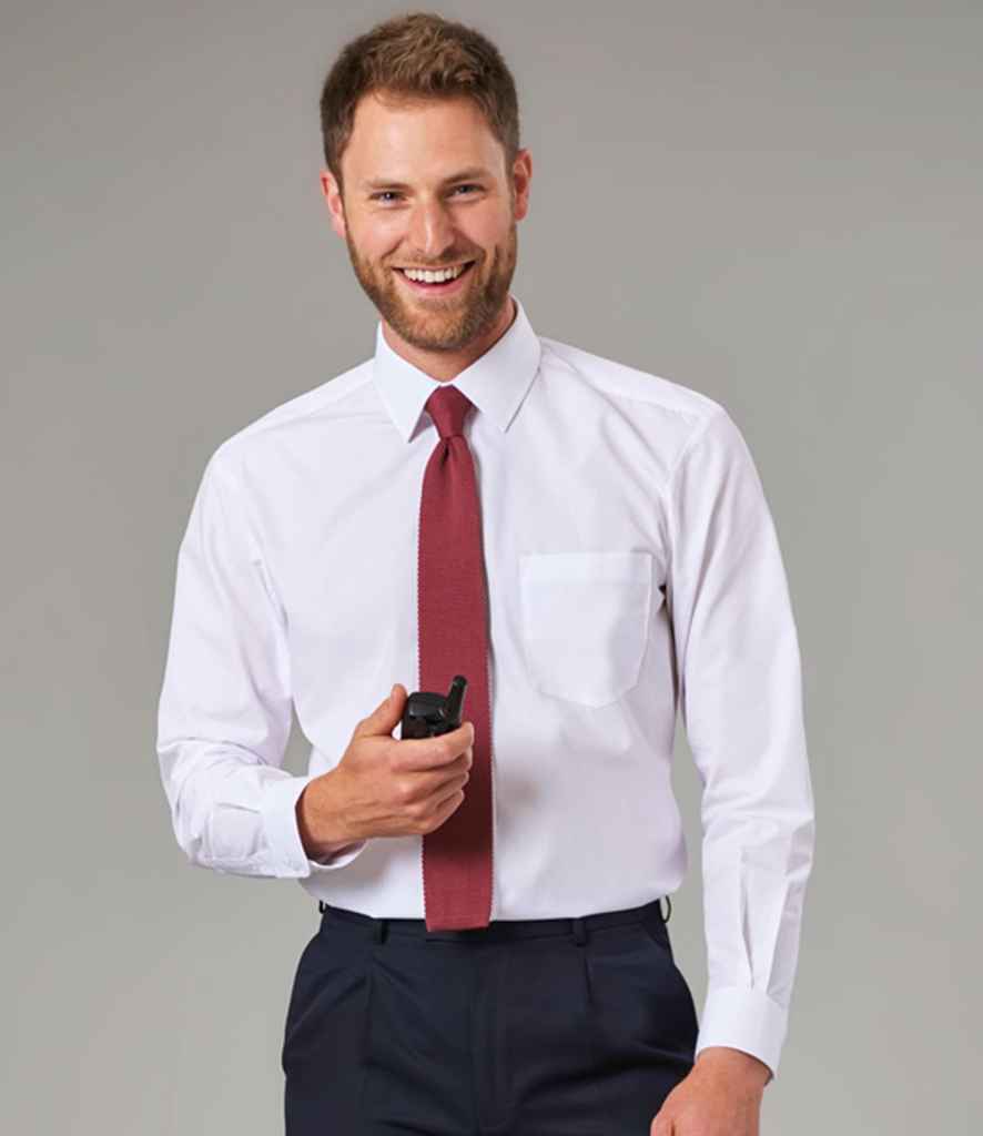 Brook Taverner Juno Long Sleeve Poplin Shirt - White