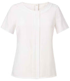 Brook Taverner Ladies Felina Short Sleeve Shirt - White