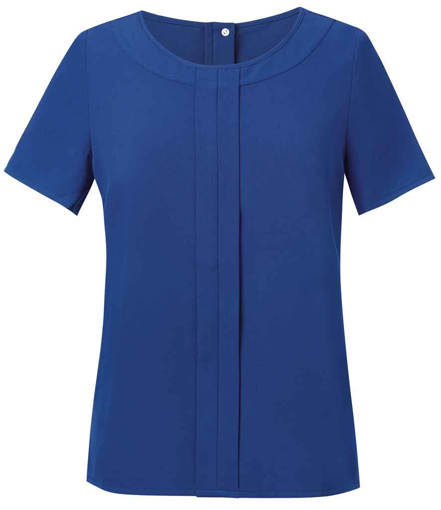 Brook Taverner Ladies Verona Short Sleeve Shirt - Royal Blue