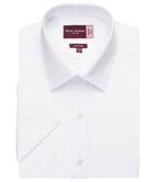 Brook Taverner Rosello Short Sleeve Poplin Shirt - White