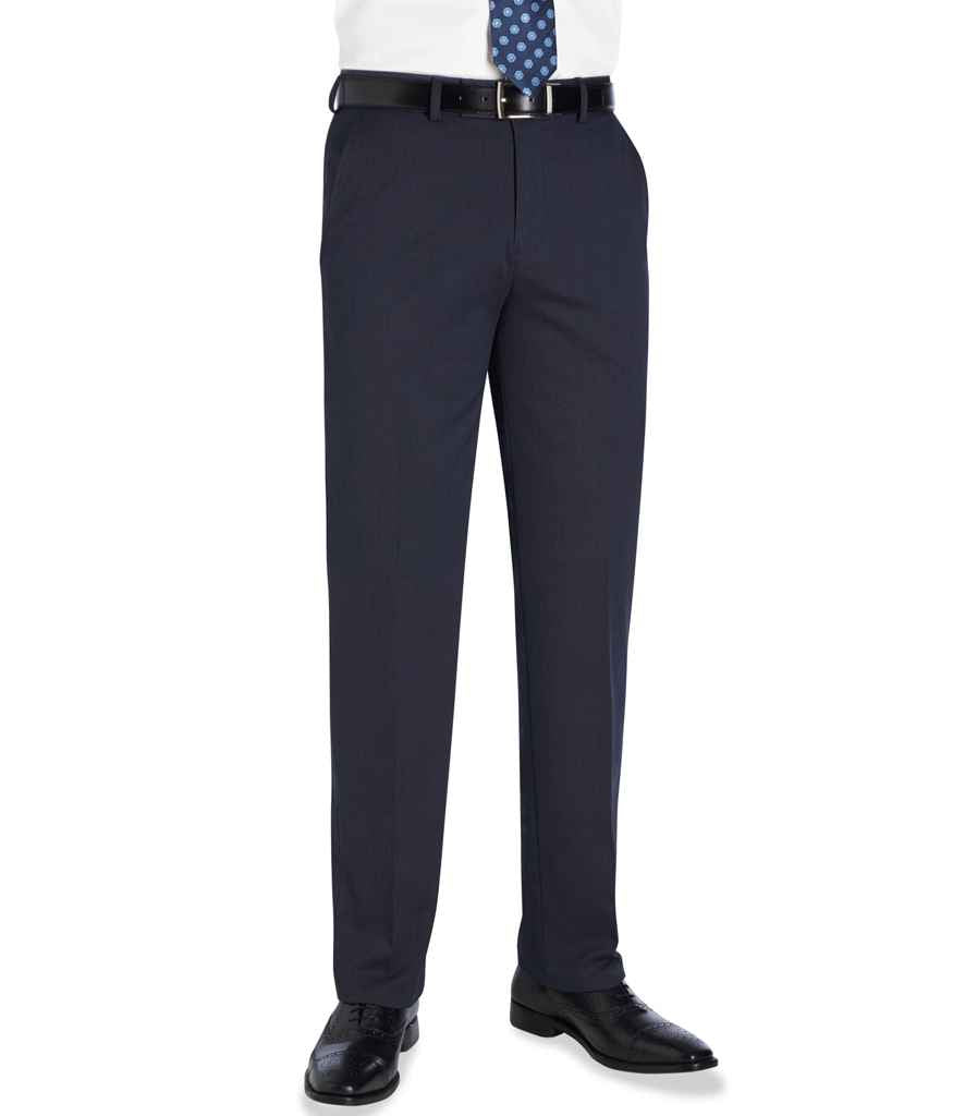 Brook Taverner Eclipse Phene Trousers - Navy Pindot
