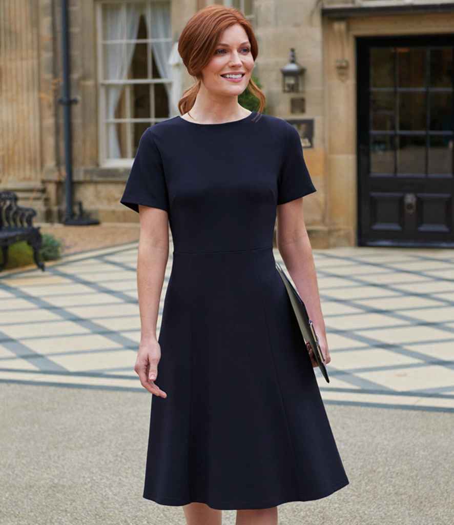 Brook Taverner Ladies Jersey Stretch Belinda Dress - Navy