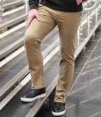 Brook Taverner Leo Slim Fit Chino Trousers - Tan