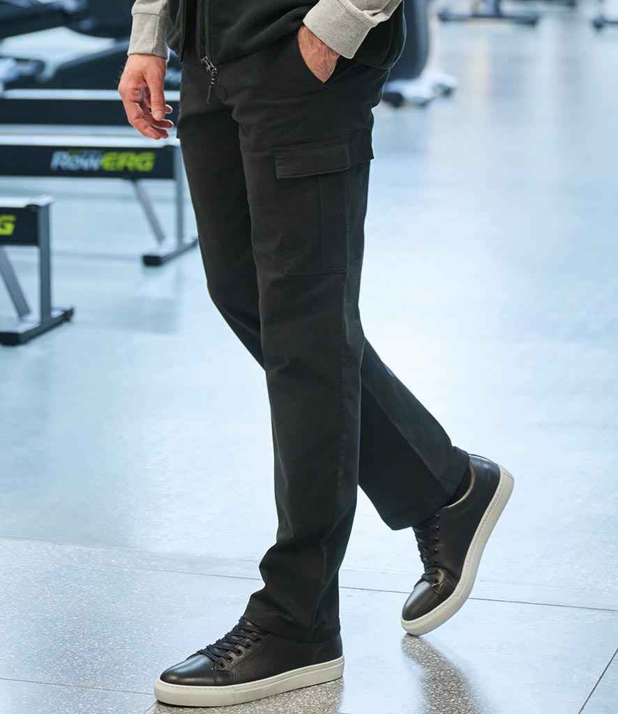 Brook Taverner Durham Chino Cargo Trousers - Black