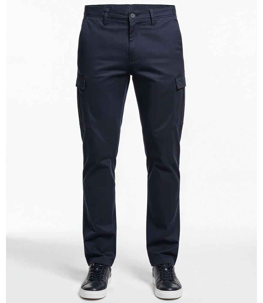 Brook Taverner Durham Chino Cargo Trousers - Navy