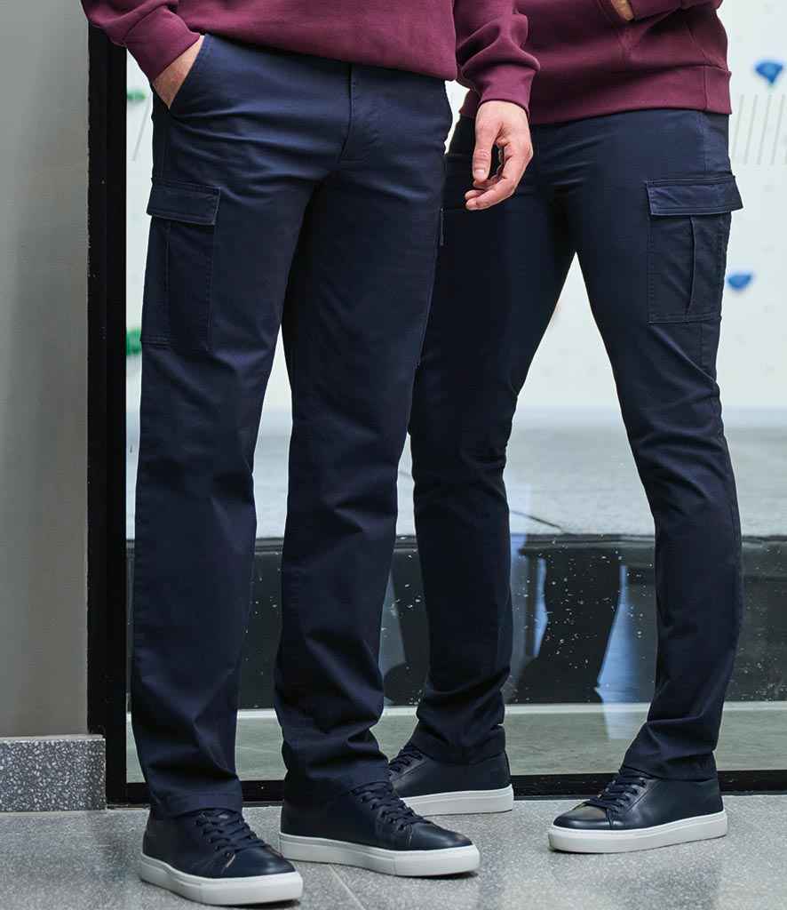 Brook Taverner Durham Chino Cargo Trousers - Navy