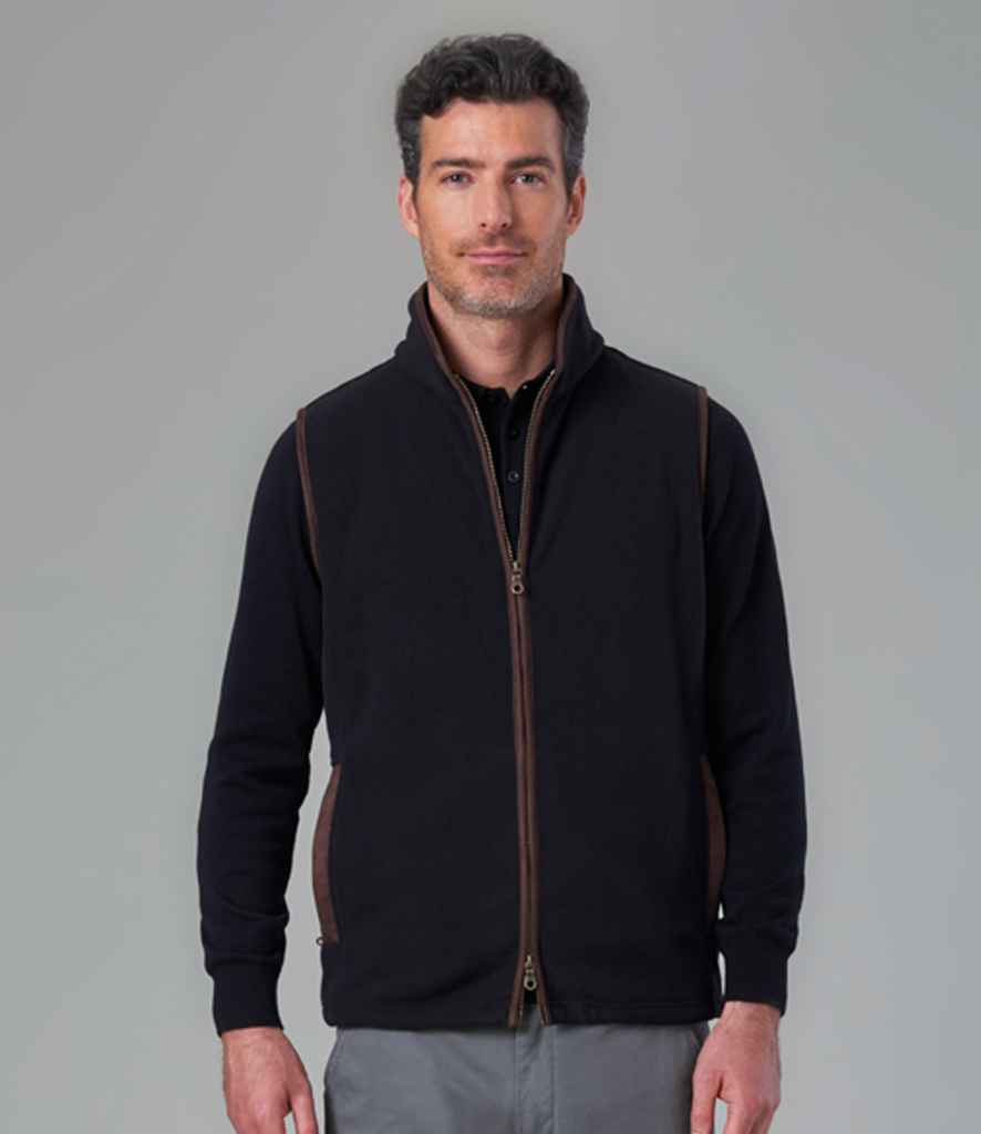Brook Taverner Unisex Cincinnati Fleece Gilet - Gunmetal