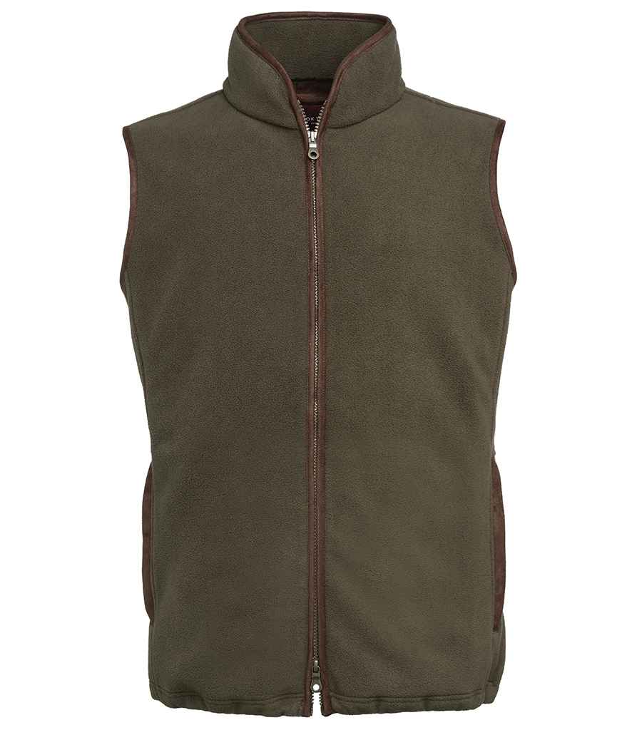 Brook Taverner Unisex Cincinnati Fleece Gilet - Olive Green