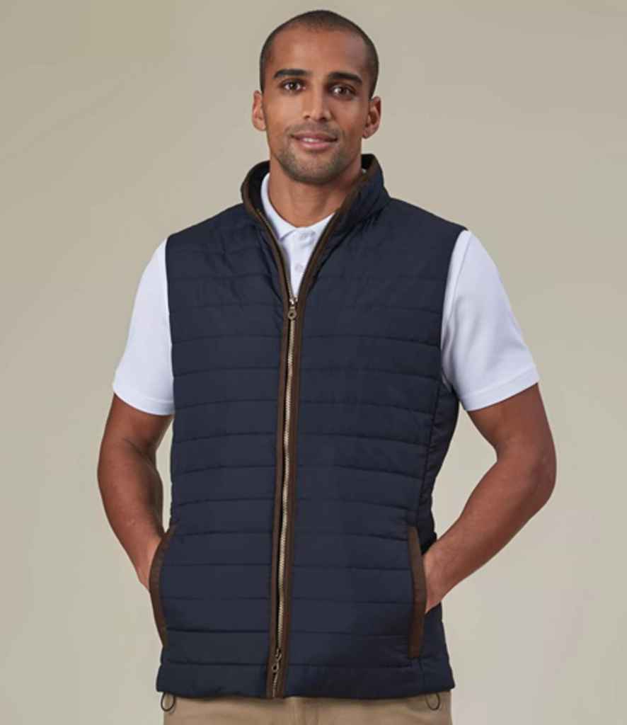 Brook Taverner Tampa Quilted Gilet - Navy