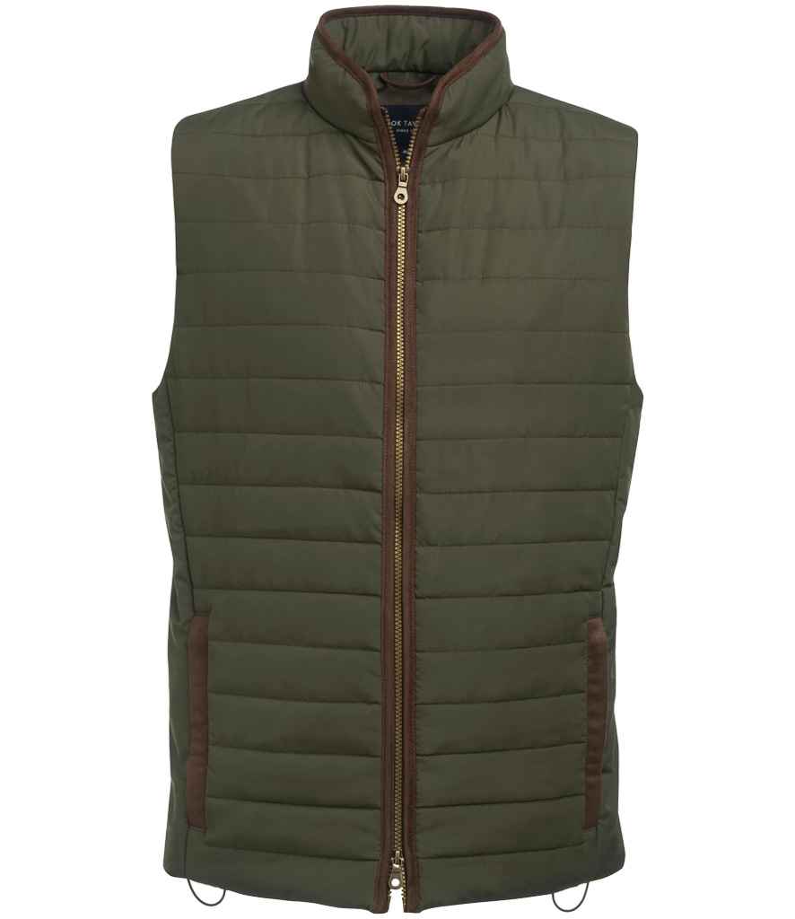 Brook Taverner Tampa Quilted Gilet - Olive Green