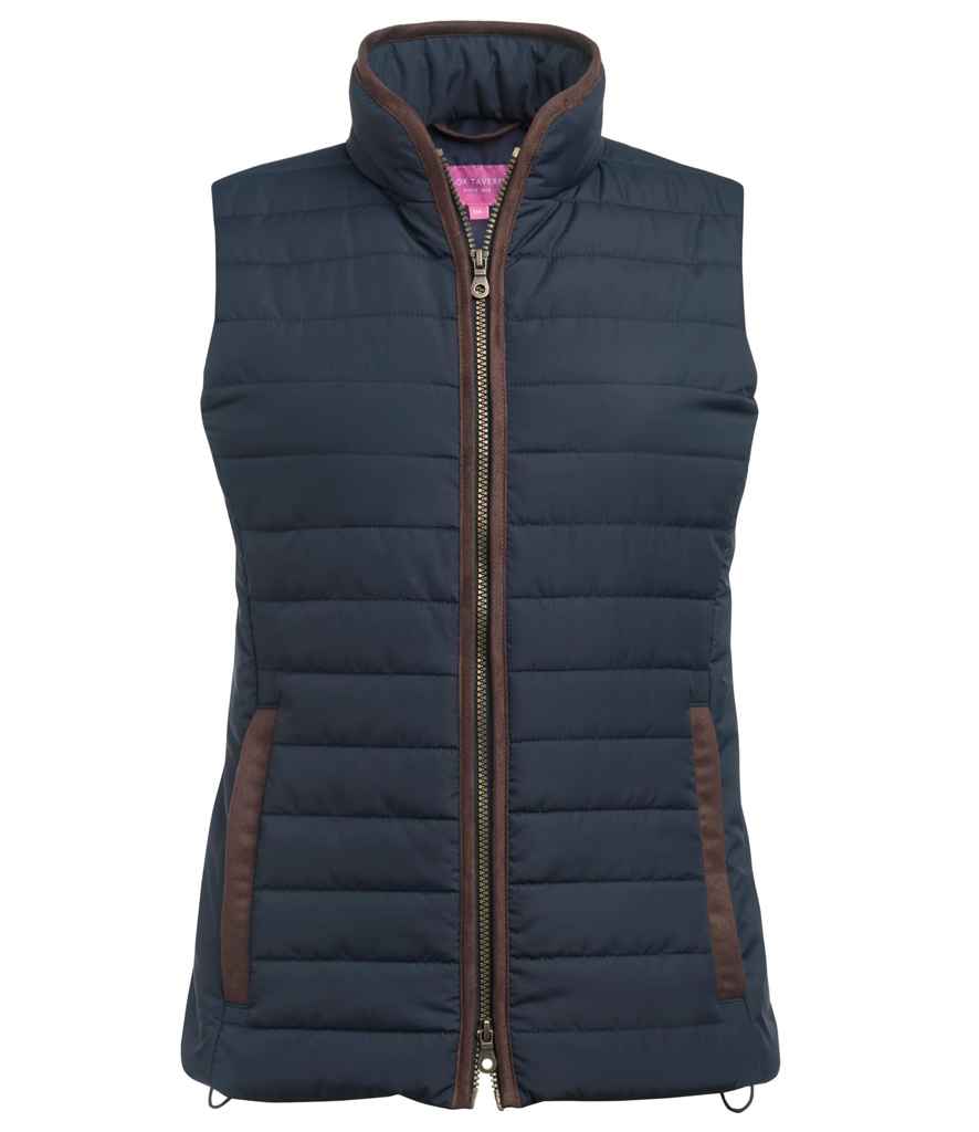 Brook Taverner Ladies Madison Quilted Gilet - Navy