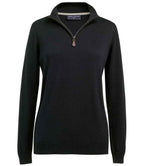 Brook Taverner Ladies Taylor 1/4 Zip Jumper - Black