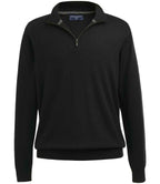 Brook Taverner Copenhagen 1/4 Zip Jumper - Black