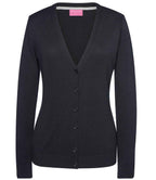Brook Taverner Ladies Augusta V Neck Cardigan - Black