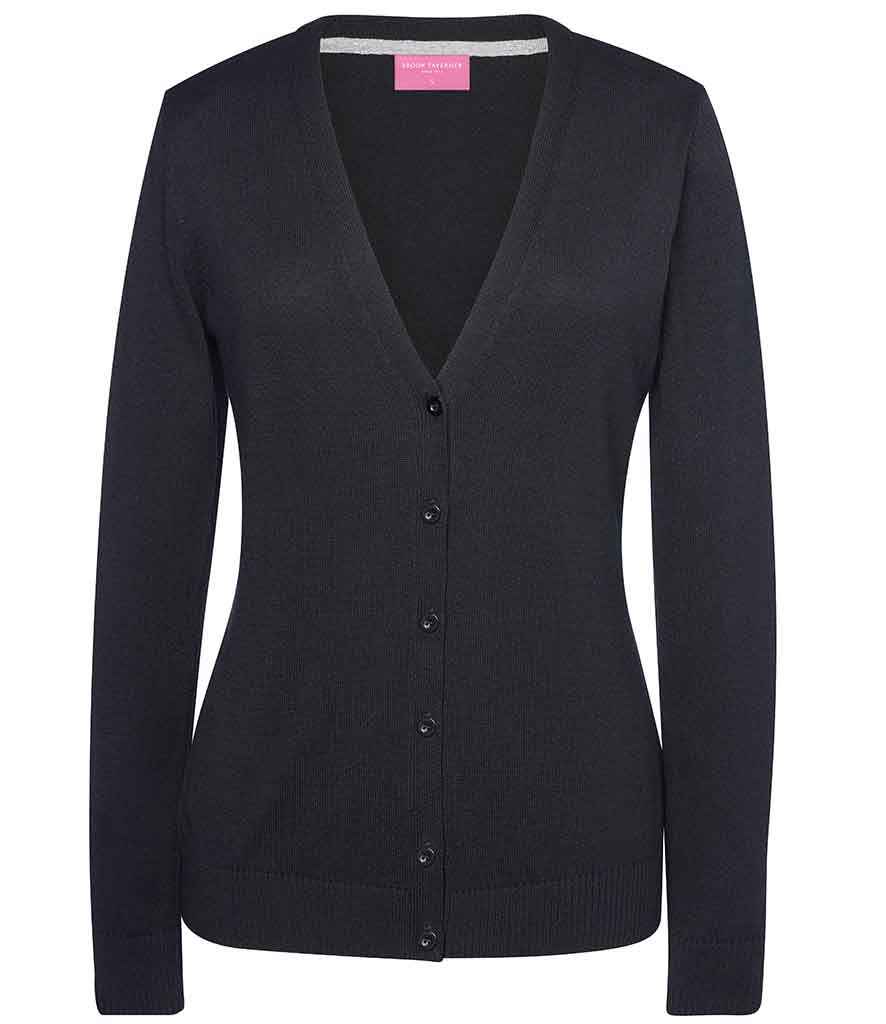 Brook Taverner Ladies Augusta V Neck Cardigan - Black