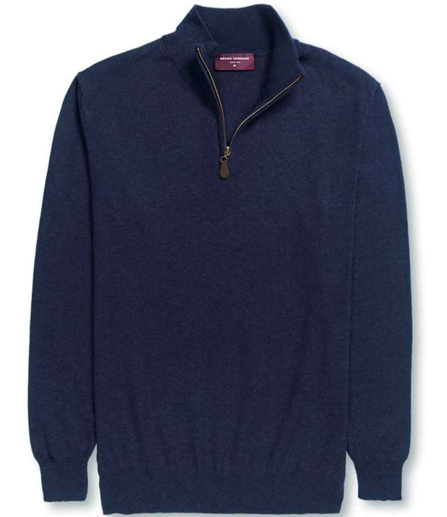 Brook Taverner Dallas 1/4 Zip Jumper - Navy