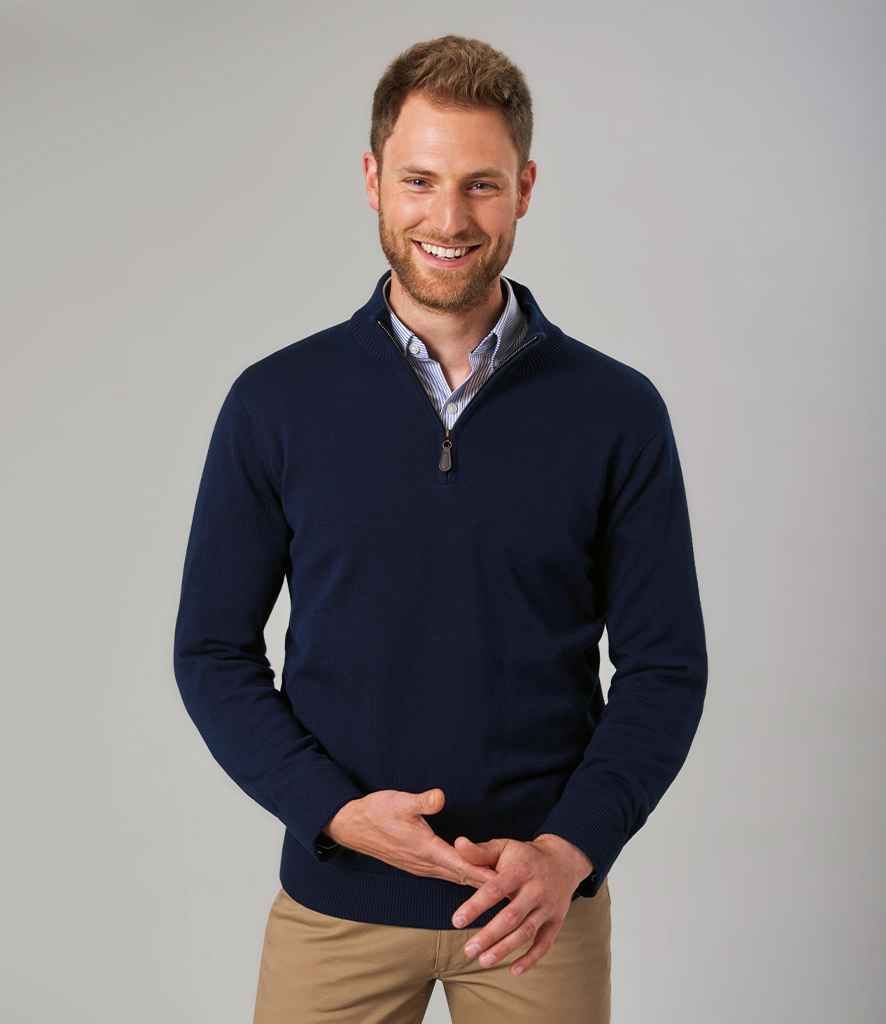 Brook Taverner Dallas 1/4 Zip Jumper - Navy