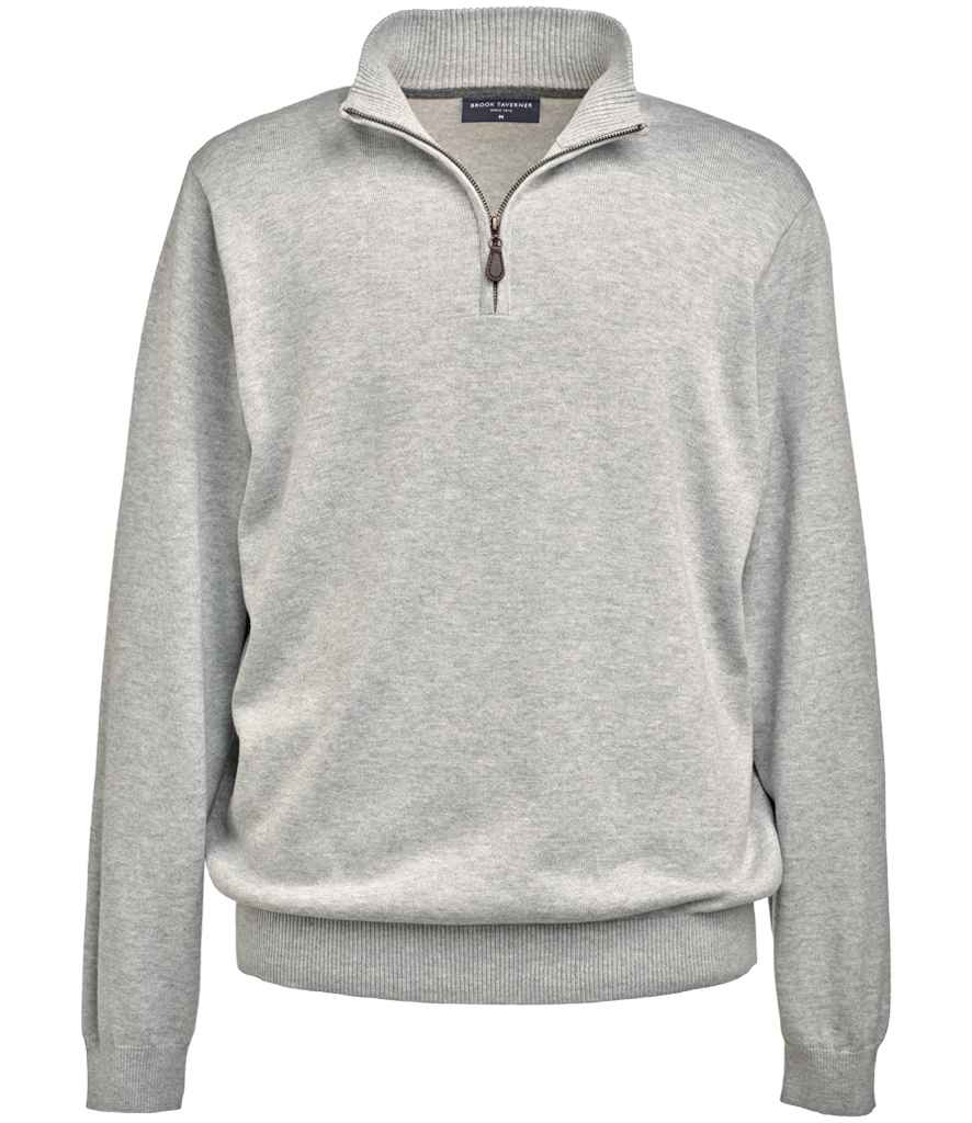 Brook Taverner Dallas 1/4 Zip Jumper - Silver
