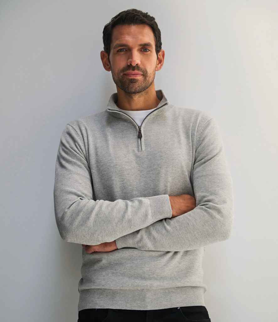 Brook Taverner Dallas 1/4 Zip Jumper - Silver
