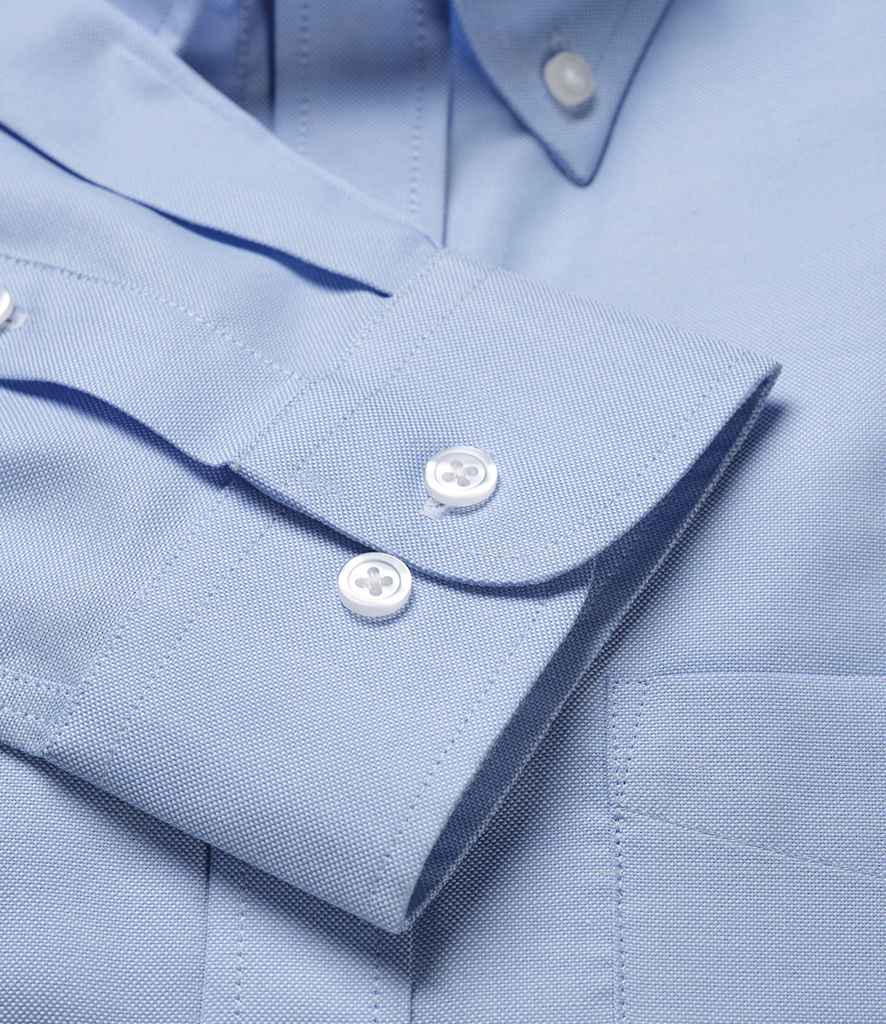 Brook Taverner Whistler Long Sleeve Oxford Shirt - Sky Blue
