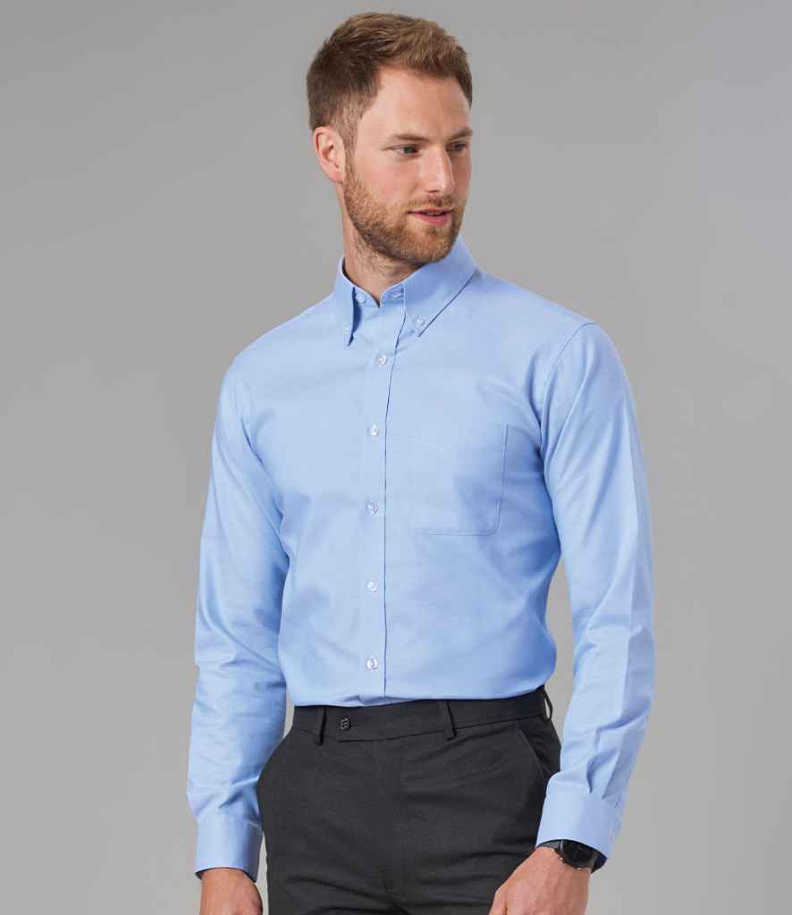 Brook Taverner Whistler Long Sleeve Oxford Shirt - Sky Blue