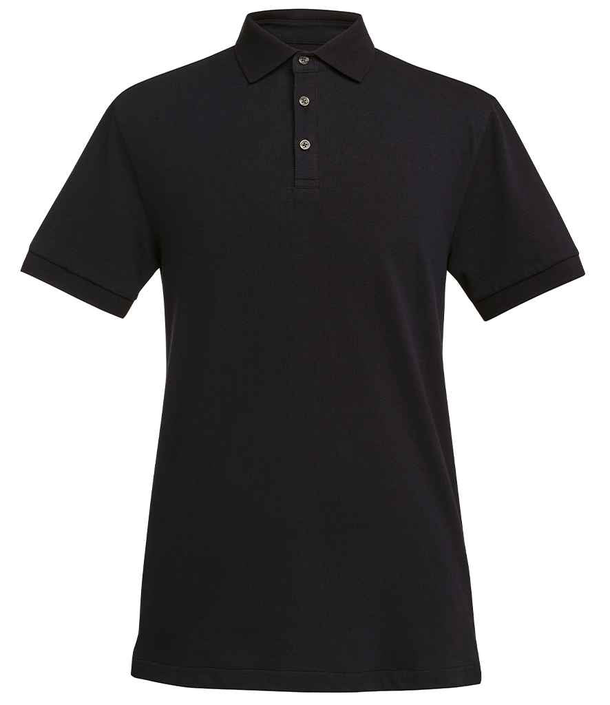 Brook Taverner Hampton Premium Cotton Polo Shirt - Black